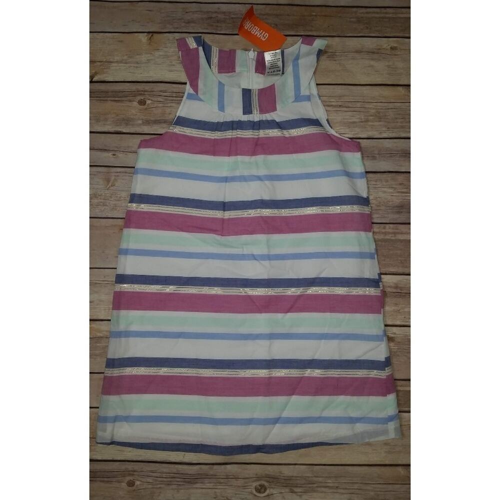 Gymboree Desert Dreams Sparkle Metallic Striped Dress Size 6